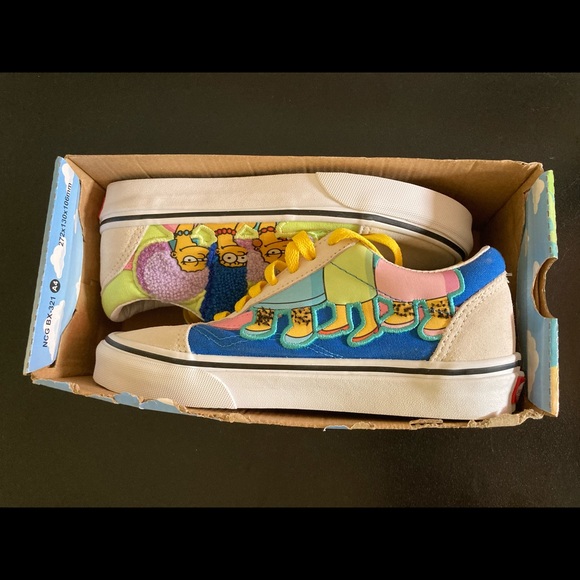 NEW VANS SIMPSONS BOUVIERS MENS SZ 4 WOMENS 5.5 VN0ABV521M SNEAKERS SHOES - Picture 3 of 11